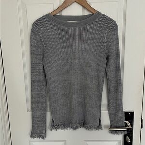 Club Monaco Charcoal Ribbed Sweater and skirt set